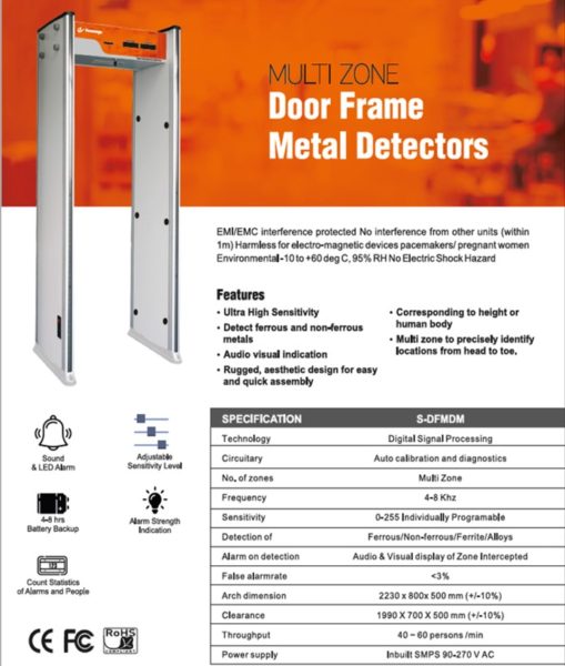Metal Detector Door Frame